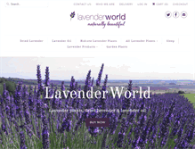 Tablet Screenshot of lavenderworld.co.uk
